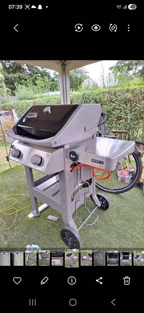 Weber gasbarbecue spirit ll in prima staat, Tuin en Terras, Gasbarbecues, Ophalen