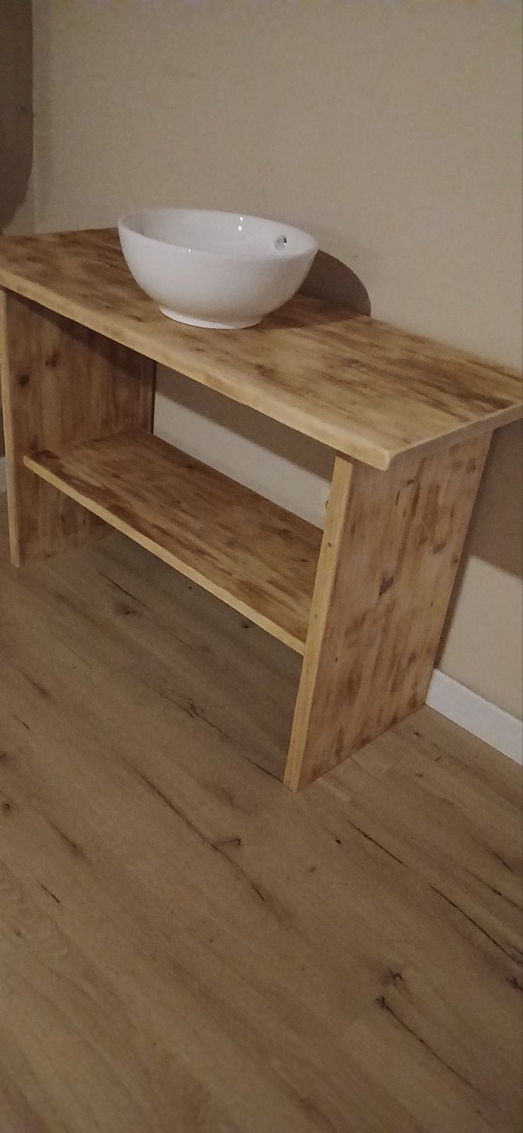 meuble sous-vasque en bois massif, (neuf), Maison & Meubles, Enlèvement