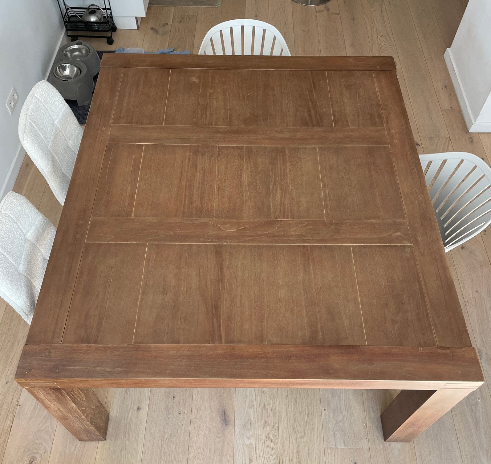 Table à manger en bois 140x160 (200) extensible, Maison & Meubles, 150 à 200 cm, Cinq personnes ou plus, 100 à 150 cm, Enlèvement