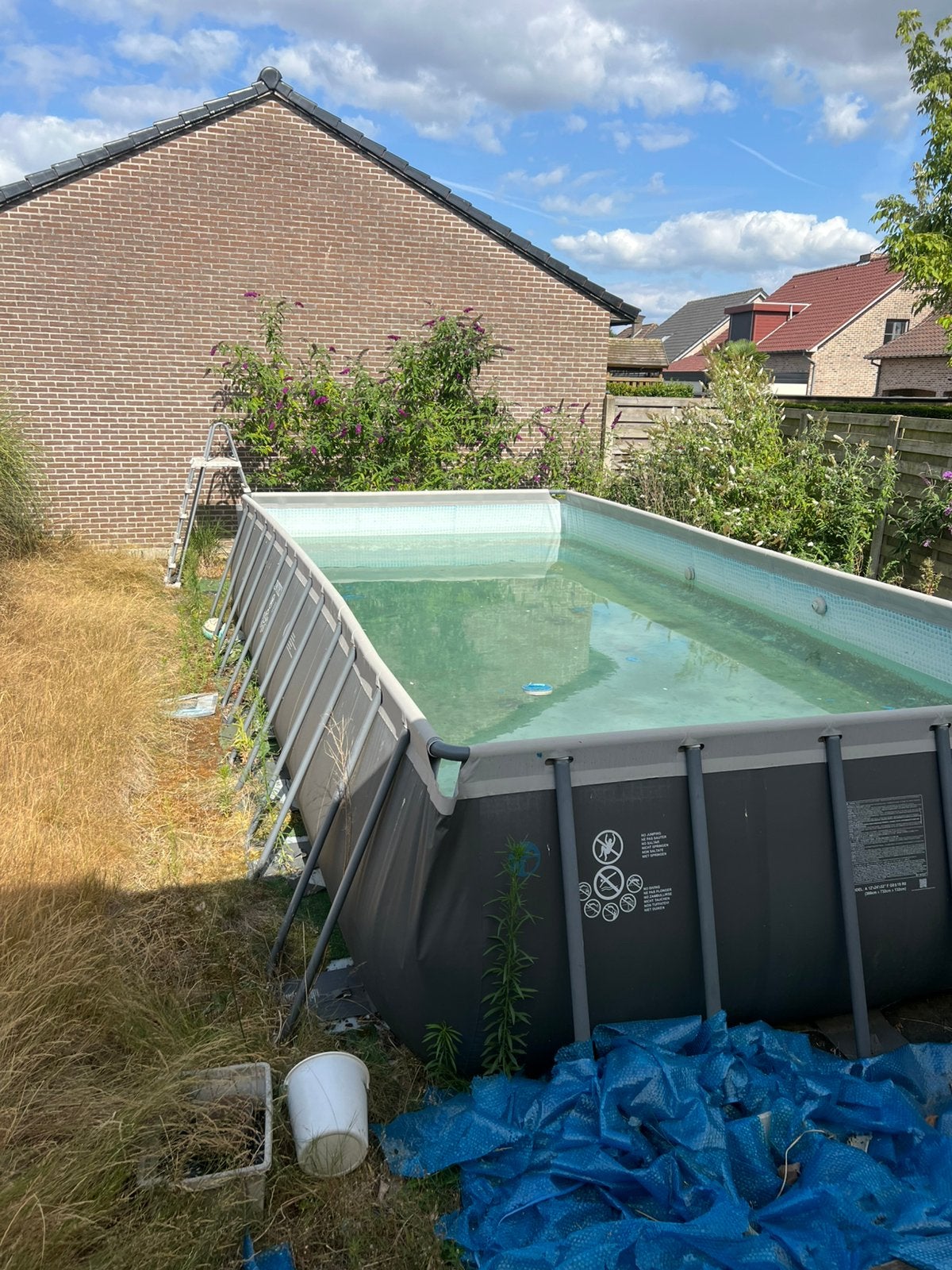 Intex zwembad 3,6x7,3, Jardin & Terrasse, Piscines, Enlèvement, Comme neuf