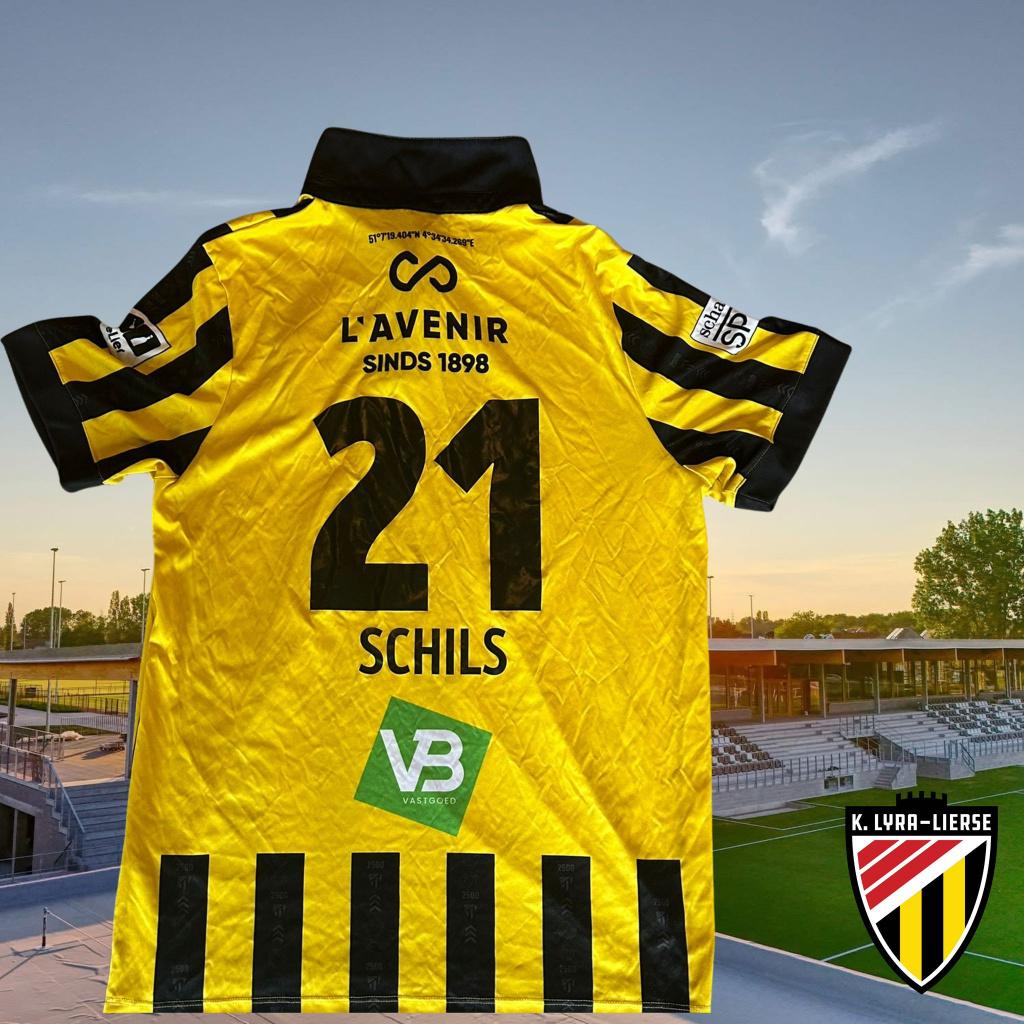 Matchworn shirt | K. Lyra-Lierse | Mathias Schils, Sport en Fitness, Voetbal, Gebruikt, Shirt, Service@jako.com, Maat L