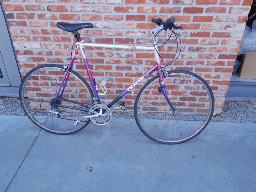 Koersfiets met recht stuur, Fietsen en Brommers, Ophalen, 28 inch, Gebruikt, 10 tot 15 versnellingen