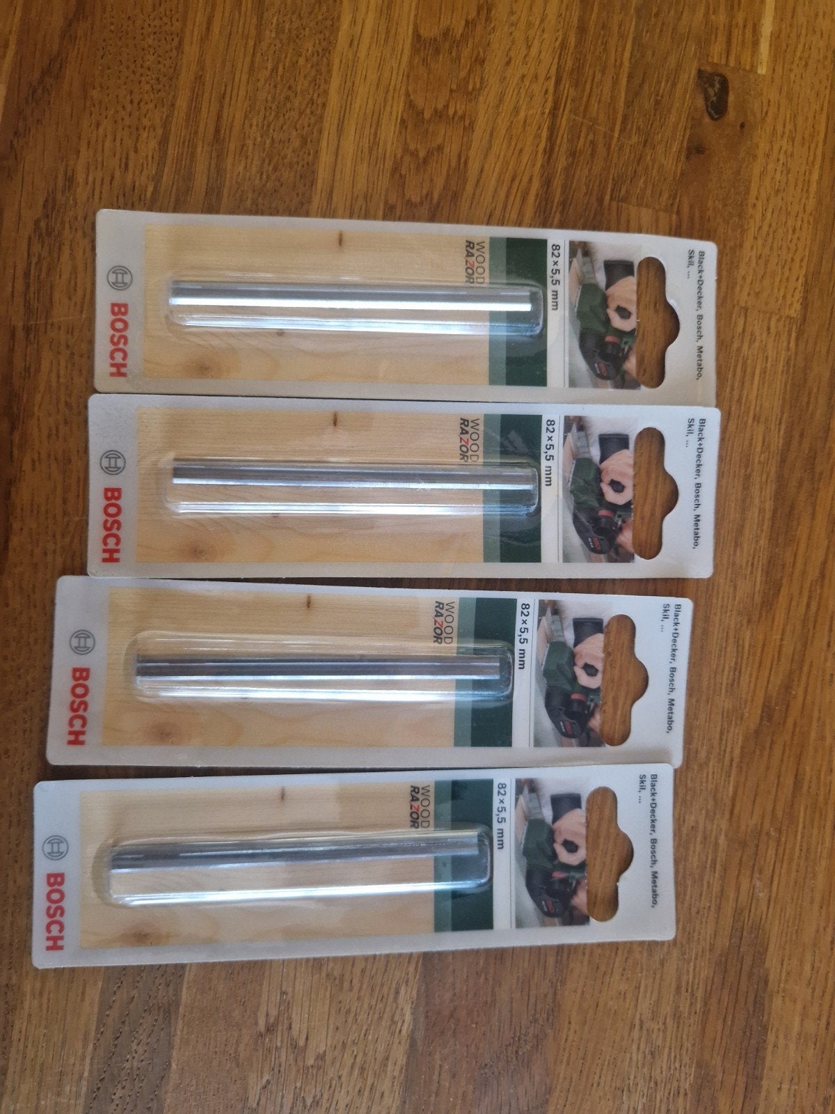 4 paquets de fers de rabot au carbure Bosch Wood Razor, Enlèvement