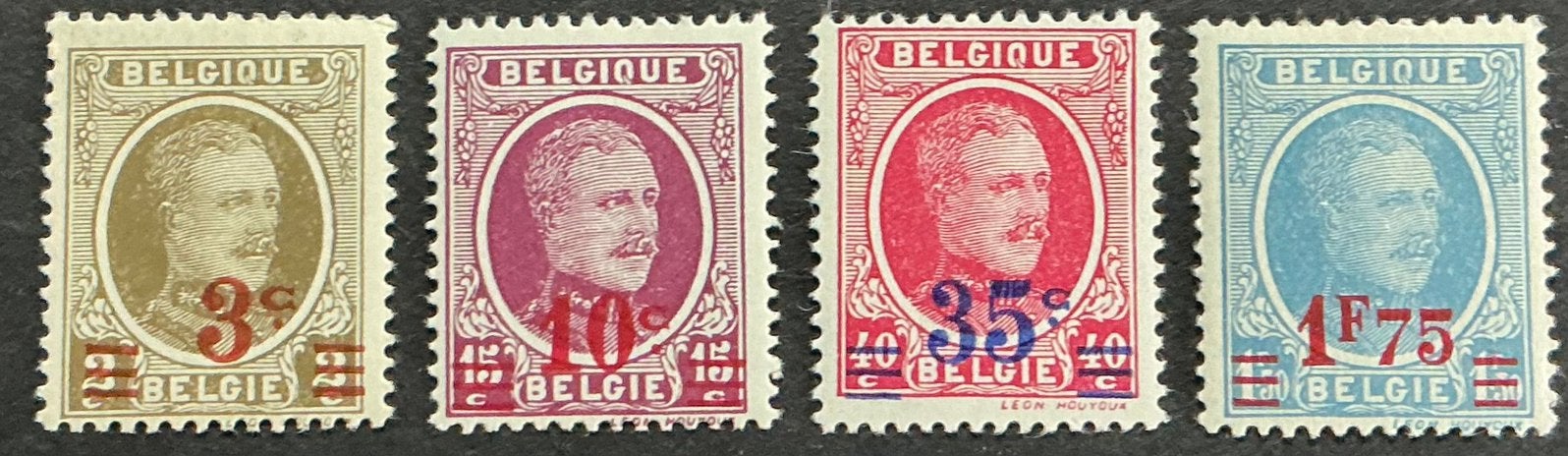 LOT 760. COB : 245/248. Légèrement surchargé. MNH., Neuf, Enlèvement ou Envoi, Non oblitéré, Gomme originale