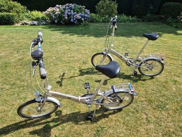 2 x plooifiets Popal Subway F205 man/vrouw, Fietsen en Brommers, Fietsen | Vouwfietsen, Gebruikt, Dames, Overige merken, 18 tot 20 inch