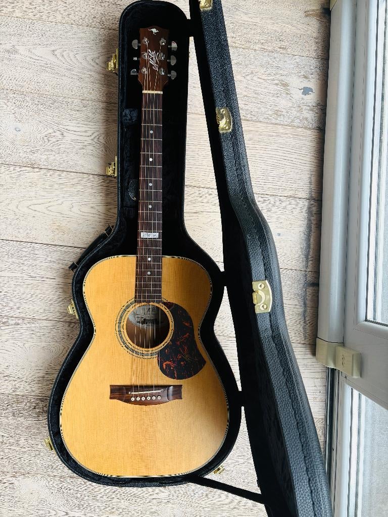 Akoestische gitaar Maton EBG808 Tommy Emanuel, Enlèvement, Comme neuf, Guitare Western ou Guitare Folk, Avec valise
