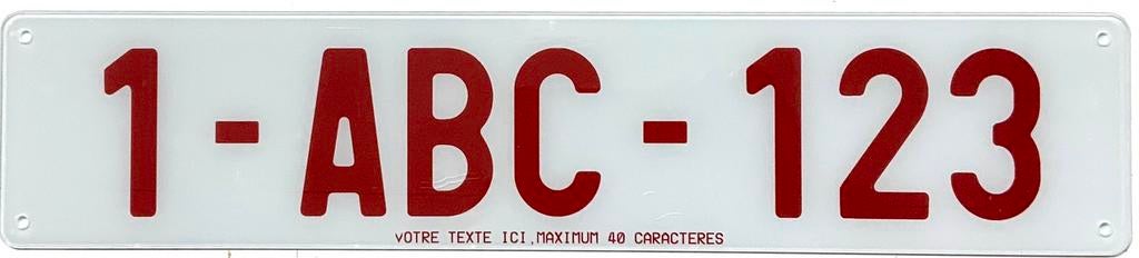 Plaque immatriculation plexi tuning, Autos : Divers, Tuning & Styling, Enlèvement ou Envoi, ., ., .