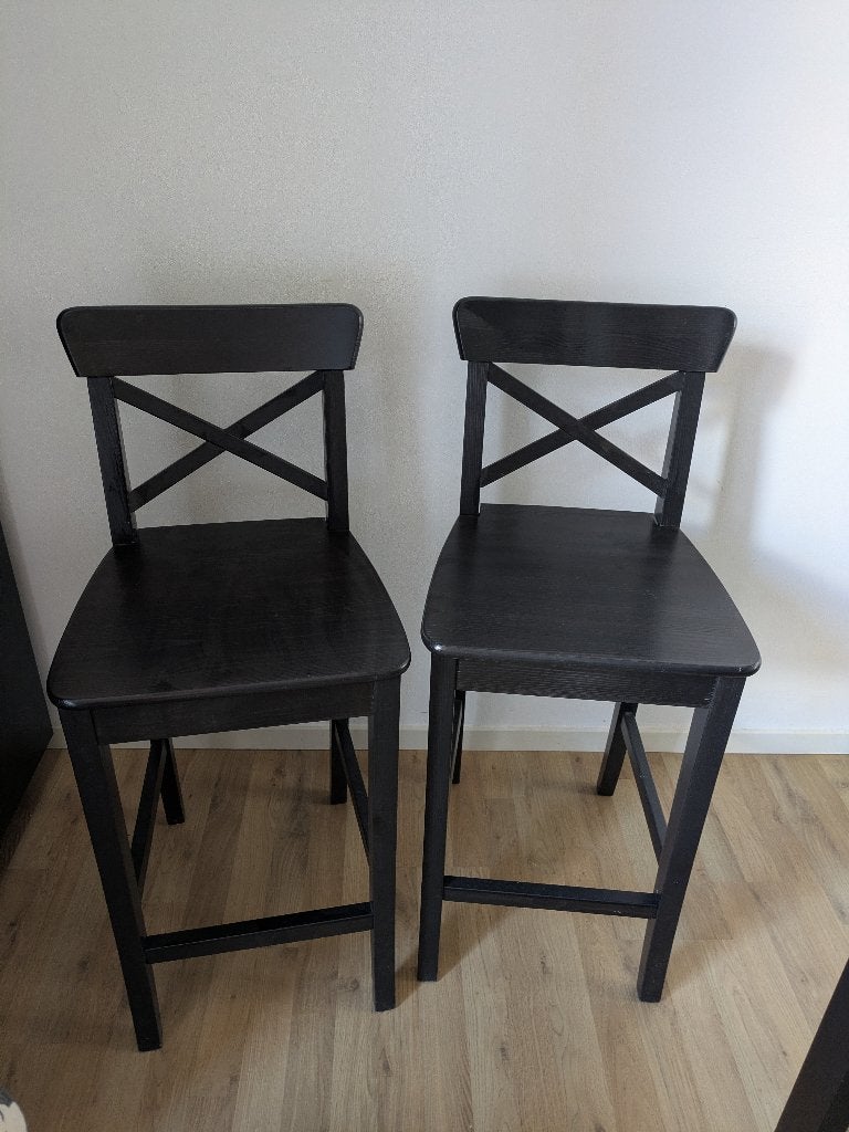 2 chaises haute, Maison & Meubles, Cuisine | Éléments de cuisine, Comme neuf, Noir, Enlèvement