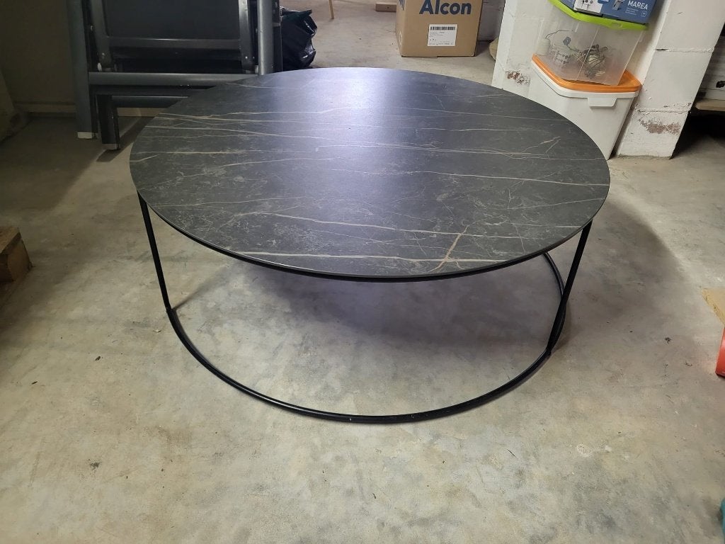 Salontafel, Rond, 50 à 100 cm, Comme neuf, Enlèvement