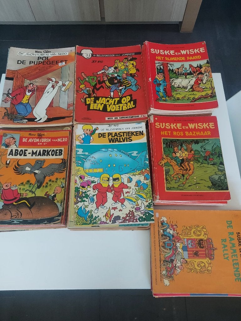 320strips alle genres,  suske en wiske,  nero, jommeke enz, Boeken, Stripverhalen, Verzenden, Gelezen