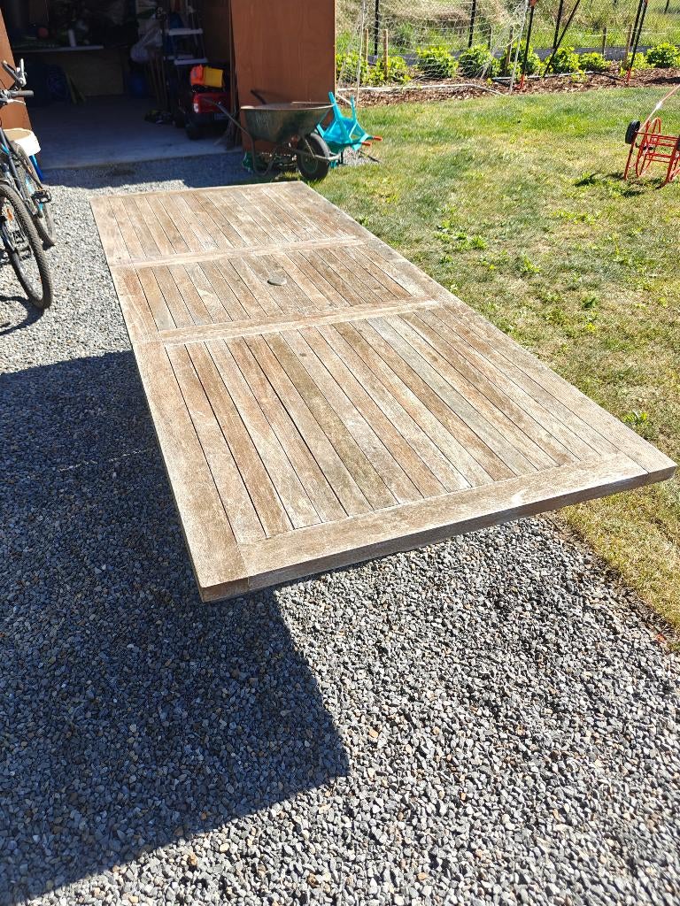 Set de jardin en teck pour 8 personnes, Jardin & Terrasse, Chaise, Salons de jardin, 8 places, Utilisé