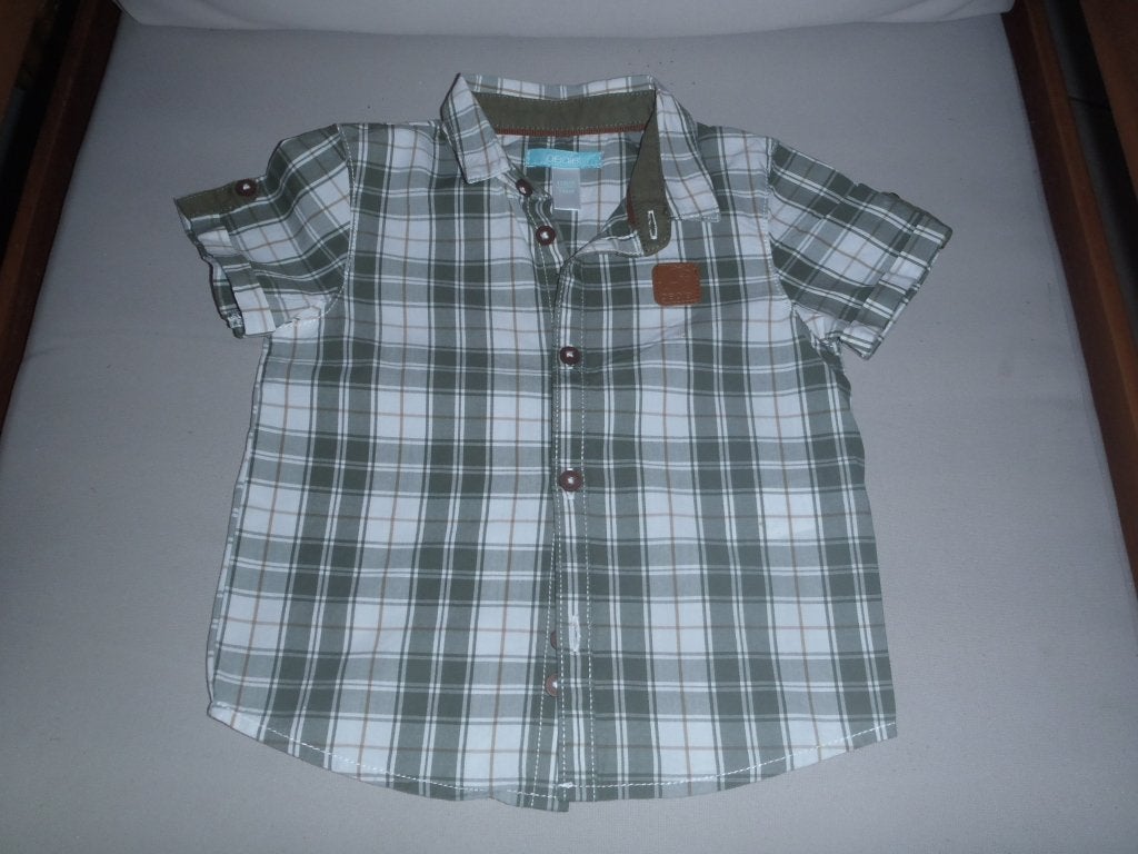 Shirt maat 74, Kinderen en Baby's, Babykleding | Maat 74, Ophalen of Verzenden, Zo goed als nieuw, Jongetje, Overhemdje of Bloesje