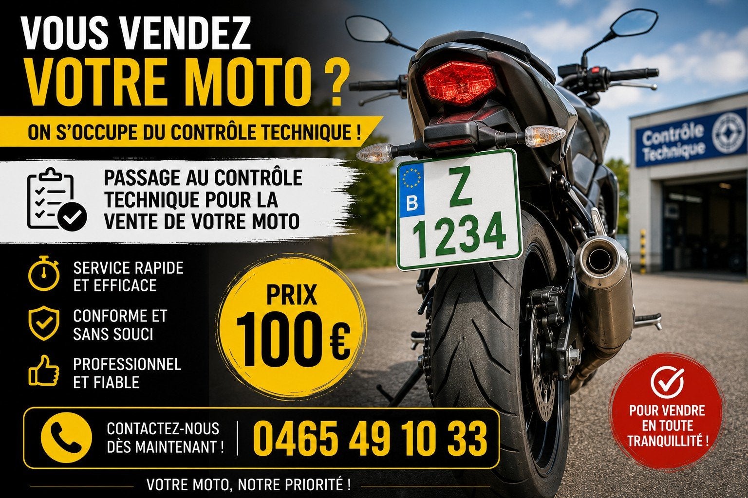 Passage controle technique moto et voiture
