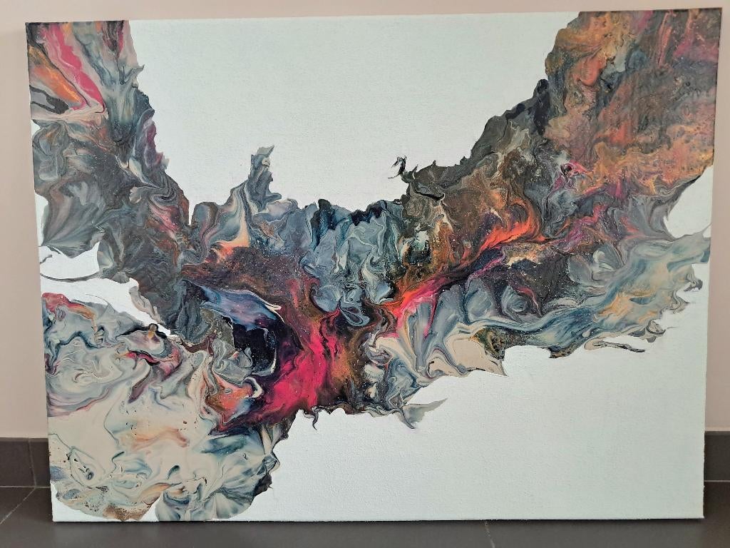 Abstract Modern Acryl canvas 60*80cm - diverse kleuren, Antiek en Kunst, Ophalen