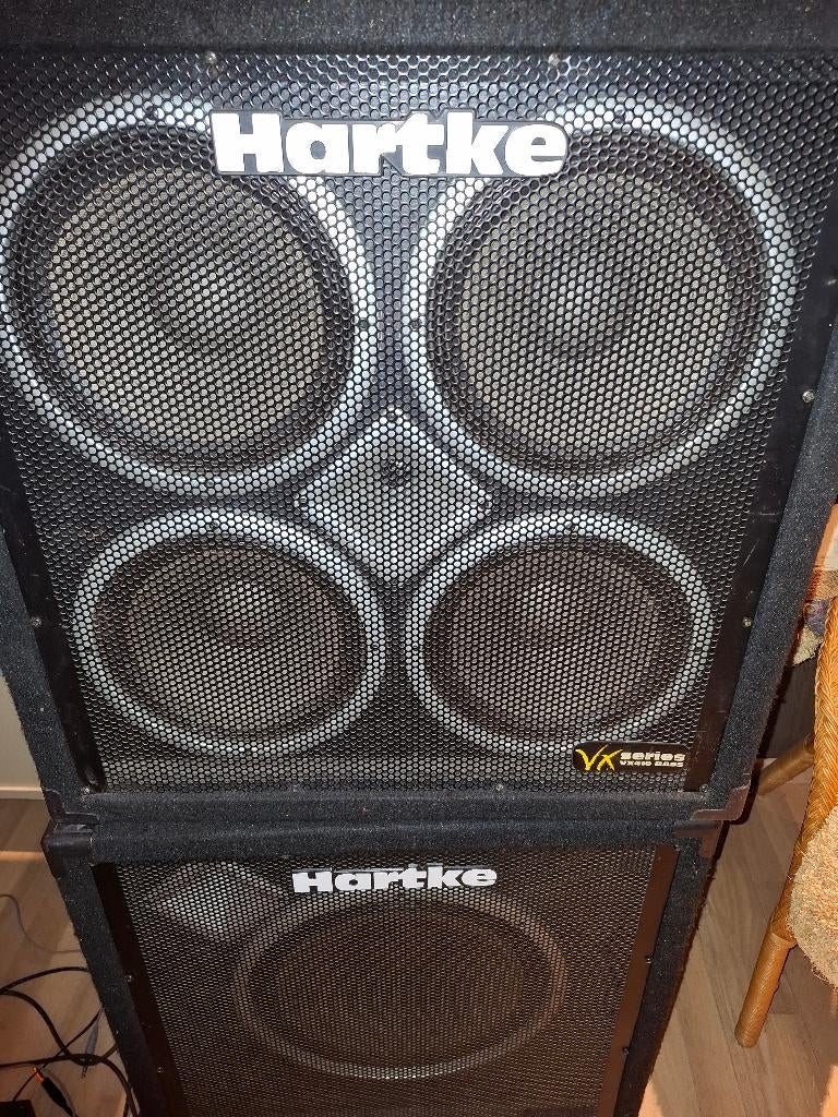 BAS VERSTERKER SET   HARTKE, Muziek en Instrumenten, Ophalen, Gebruikt, Basgitaar, 100 watt of meer