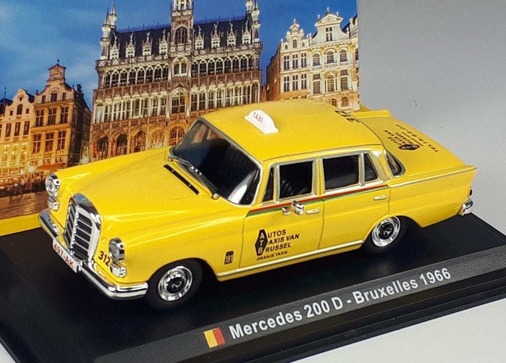 Mercedes Benz 200 D - Taxi de Bruxelles - 1966 -, Enlèvement ou Envoi, Neuf, Voiture, Autres marques