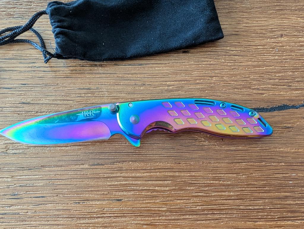 JKR rainbow zakmes Nieuw, Caravans en Kamperen, Kampeergereedschap, Ophalen of Verzenden, Nieuw