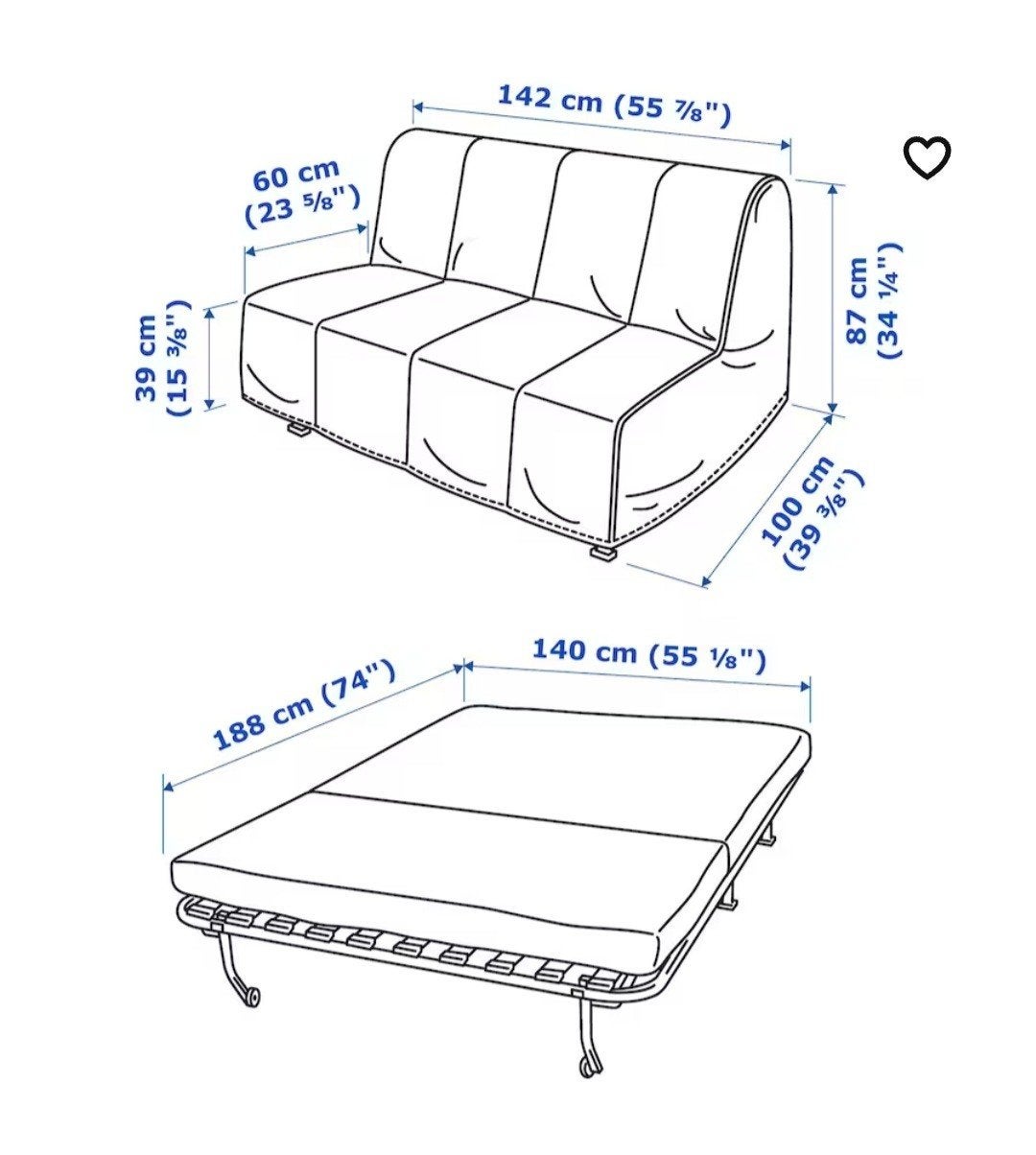 slaapzetel Ikea, Ophalen