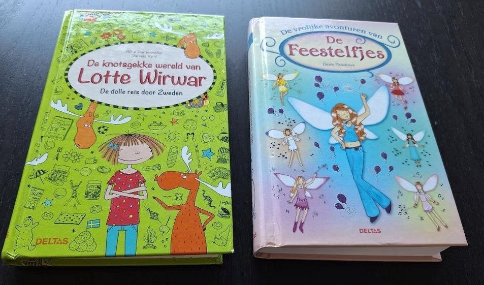 De knotsgekke wereld van Lotte Wirwar en De Feestelfjes, Boeken, Deltas, Sprookjes, Ophalen, Gelezen