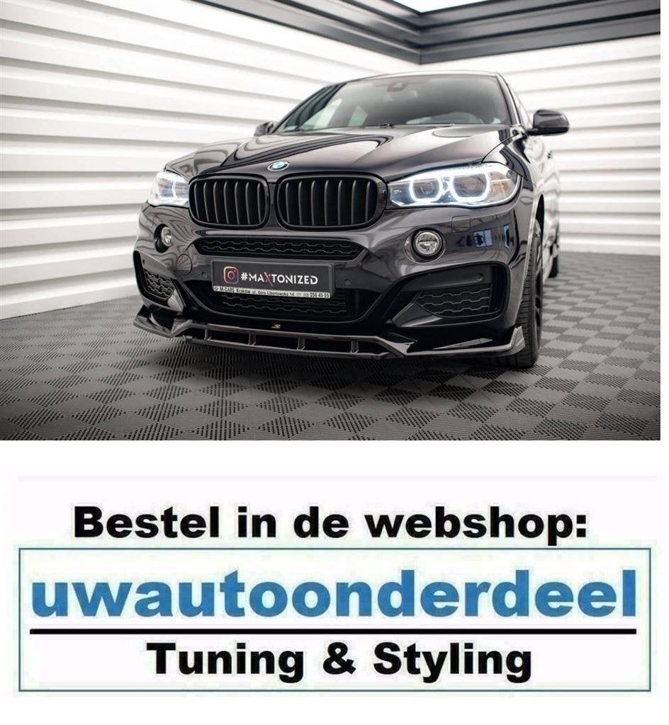 Maxton Design Spoiler Splitter Lip voor Bmw X6 X16 M Pakket, Envoi