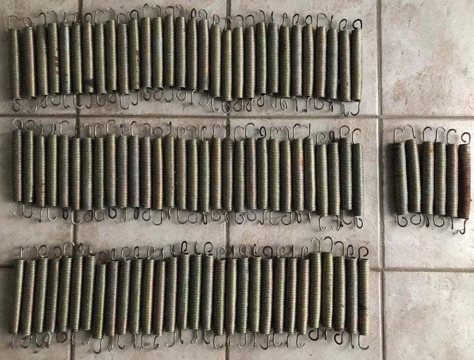 Ressorts pour trampoline 215 mm (96 pièces), Enlèvement, Utilisé
