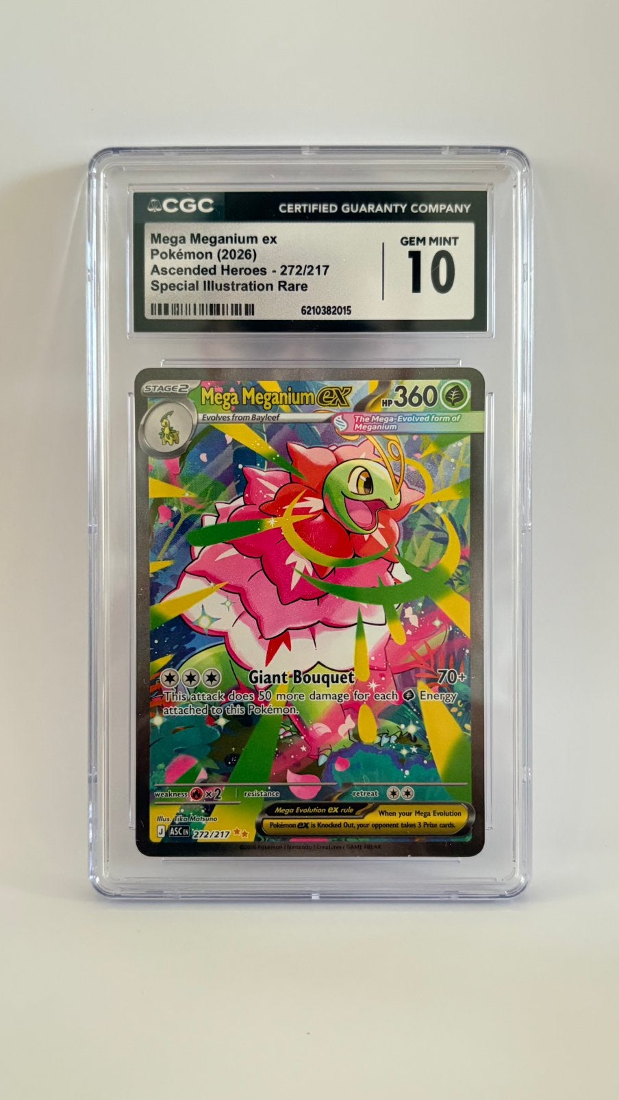 Mega Meganium Ex 272 CGC 10, Verzenden, Nieuw