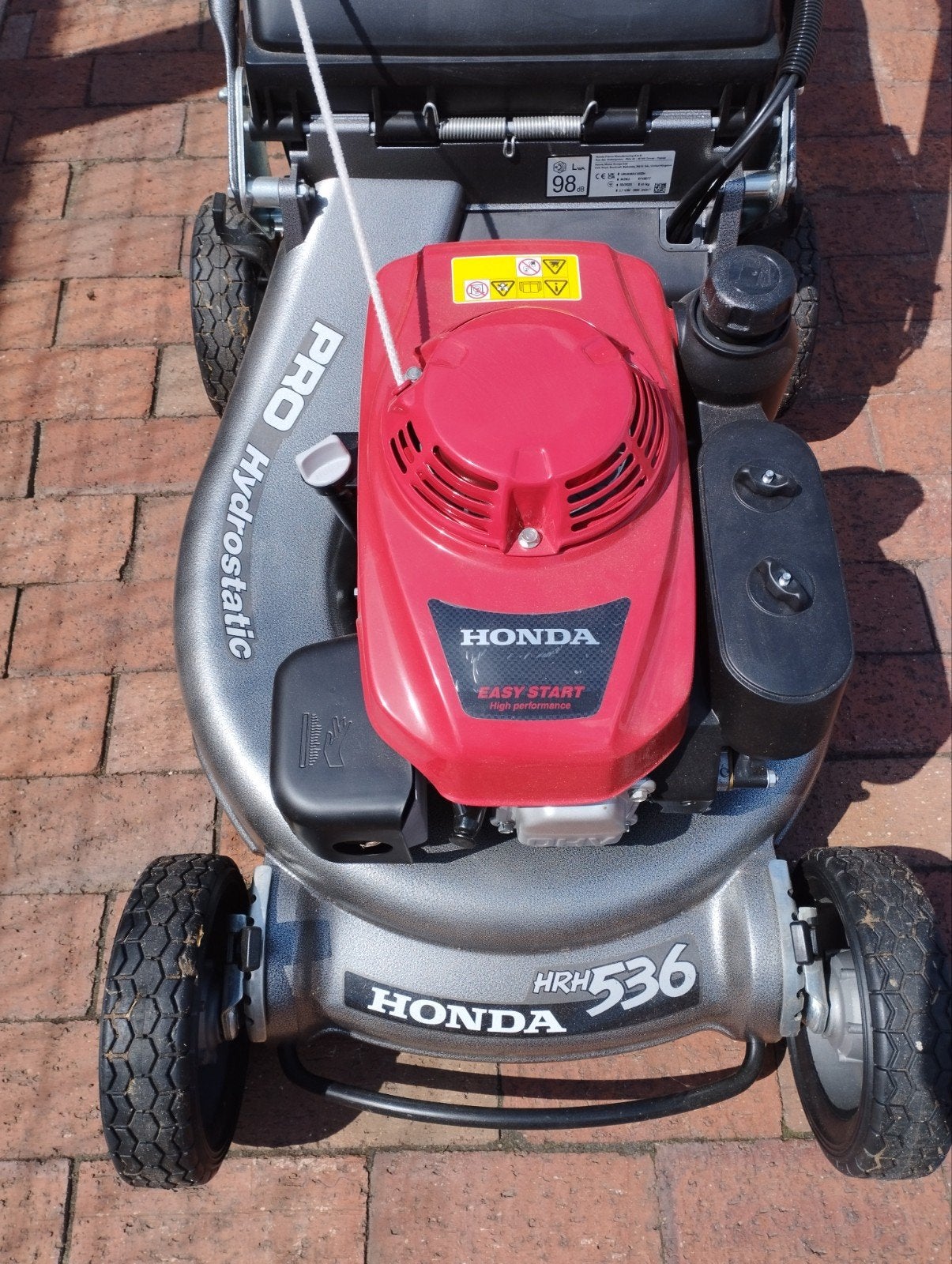 Grasmaaier Honda HRH536HX, Enlèvement