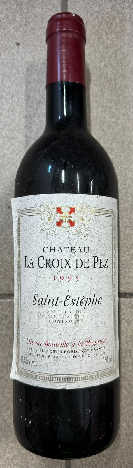 Château La Croix de Pez 1995 : Saint-Estèphe (Haut-Médoc ), Verzamelen, Ophalen, Frankrijk, Zo goed als nieuw, Rode wijn