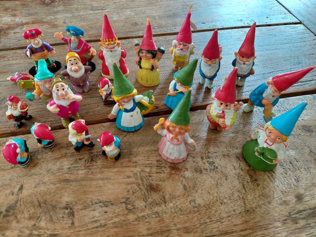 David de boskabouter, vintage speelfiguurtjes, Ophalen of Verzenden, Gebruikt