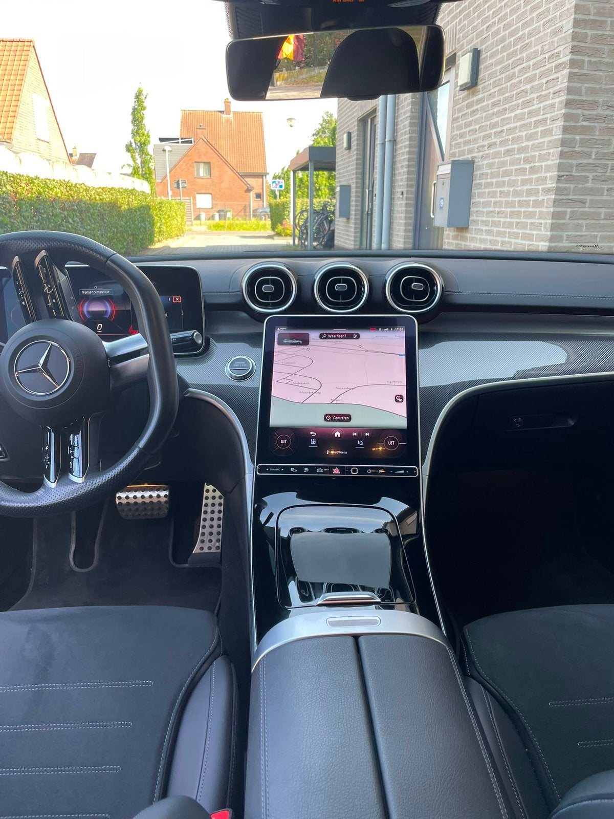 Mercedes c300 hybride AMG 2023, Auto's, Automaat, 4 cilinders, Leder, Break