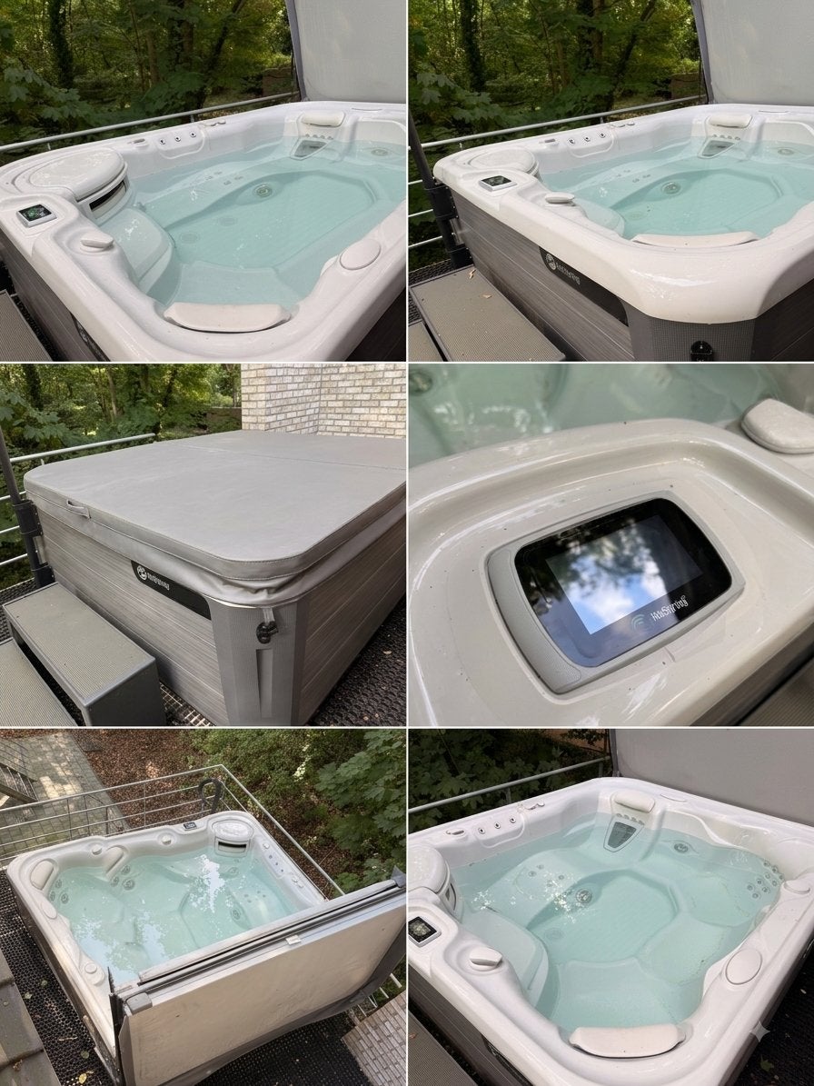 HotSpring Sovereign spa/jacuzzi - Ice Gray Driftwood, Tuin en Terras, Ophalen, Zo goed als nieuw