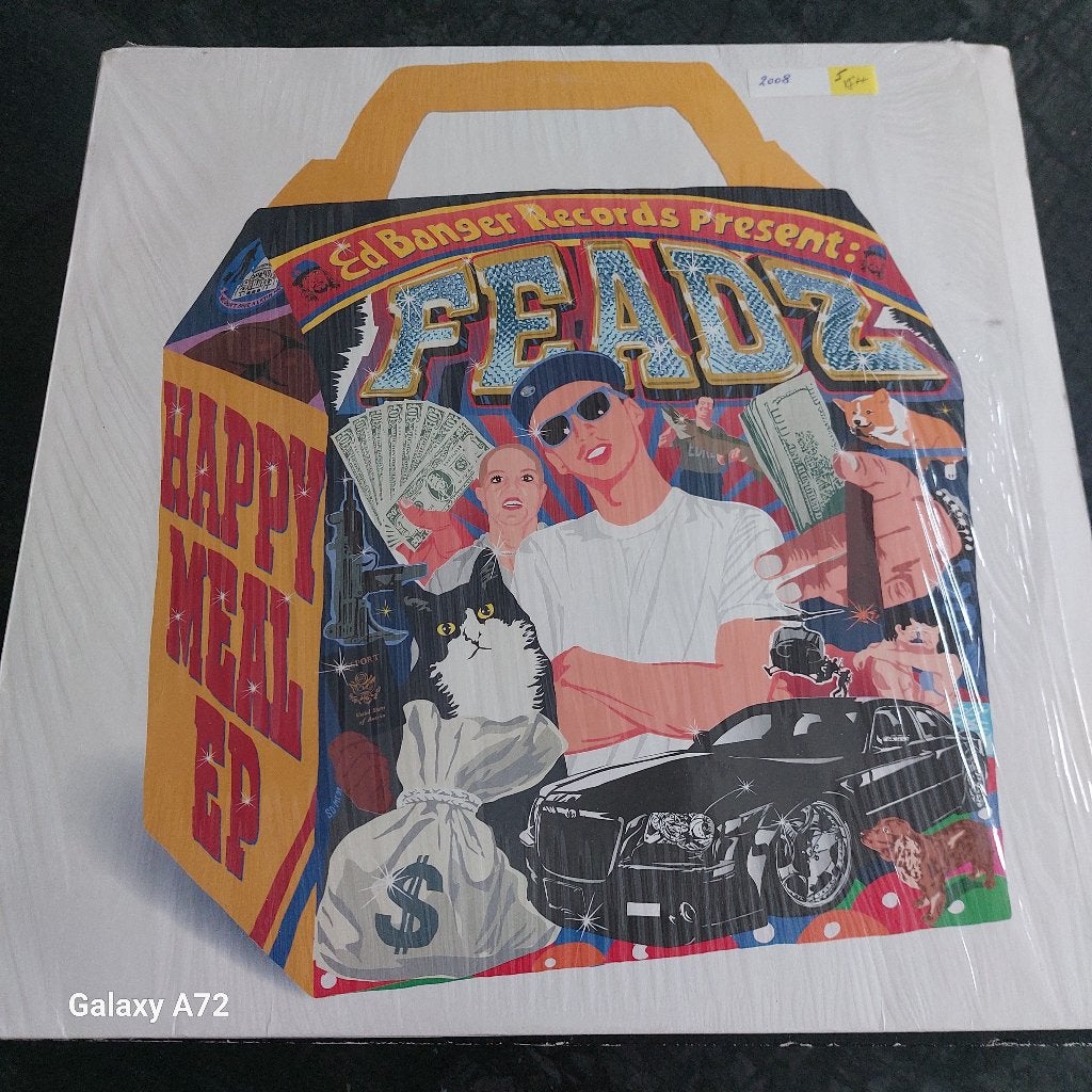 feadz happy meal ep 12 inch maxi, Cd's en Dvd's, Vinyl | Dance en House, Gebruikt, Ophalen of Verzenden, EP, EP