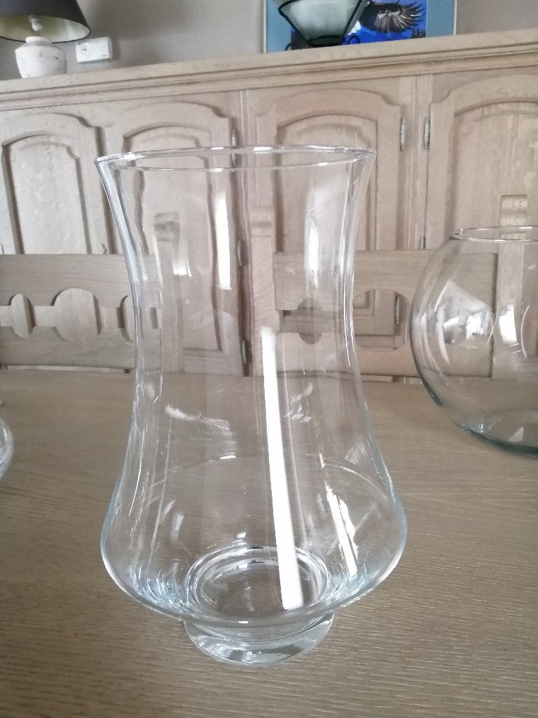 verschillende vazen en glazen sierkommen NIEUW, Wit, Nieuw, Ophalen of Verzenden, Glas