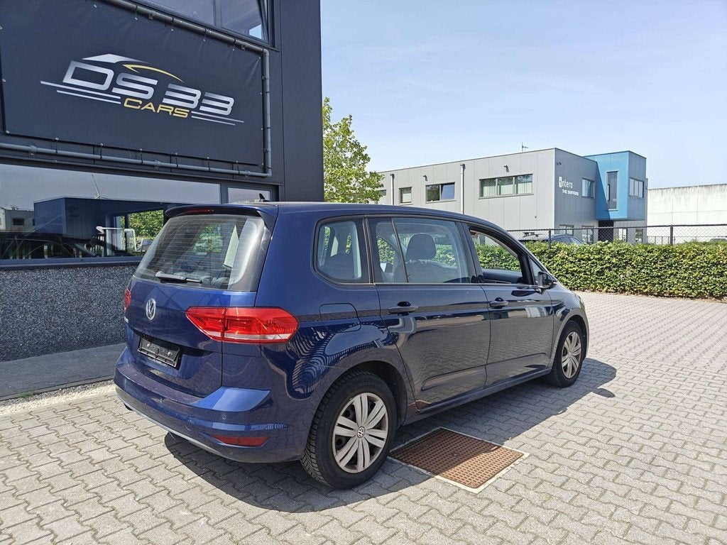 Volkswagen Touran 1.5 TSI DSG 7-zit 45000km!/AdCruise/Airco/, Auto's, Volkswagen, 110 kW, 4 cilinders, Blauw, 7 zetels