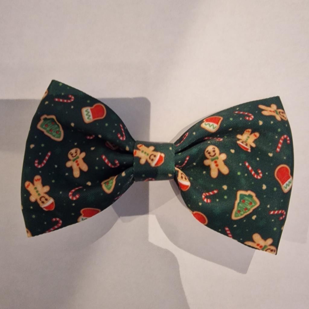 Groene kerst strik bowtie gingerbread, Enlèvement ou Envoi, Neuf