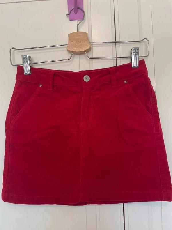 Jupe fille, rouge, Okaidi, 10 ans (140 cm), Enlèvement ou Envoi, Utilisé, Fille