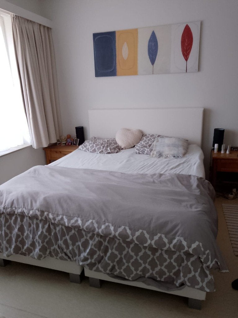 Boxspring, Ophalen, Wit, Tweepersoons, Zo goed als nieuw