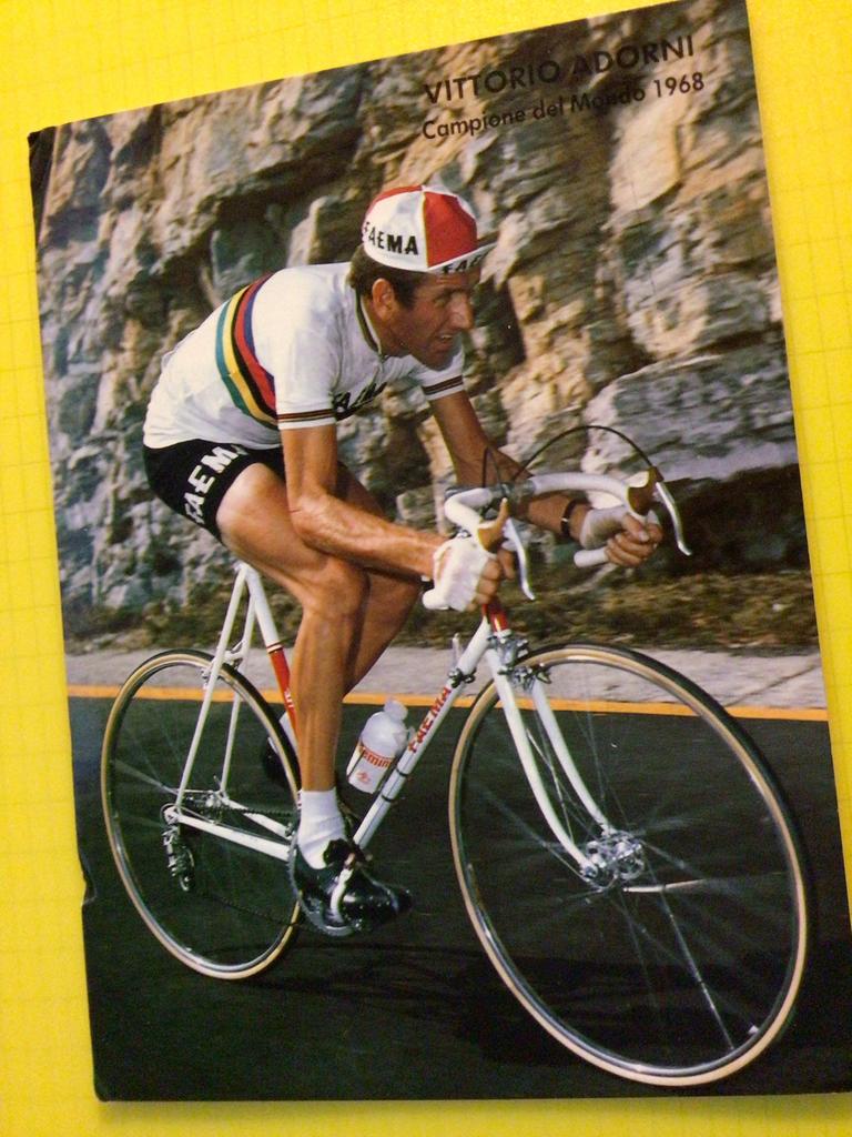 Wielerkaart 1968 wk team faema  vittorio adorni, Envoi, Utilisé
