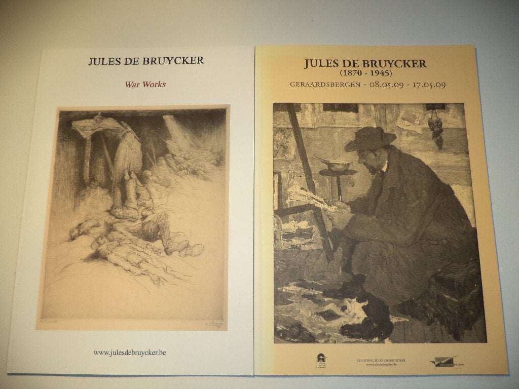 2x boek Jules De Bruycker stichting J. De Bruycker war works, Ophalen of Verzenden