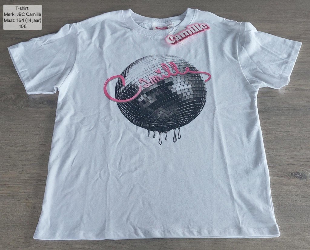 T-shirt meisje: Camille JBC maat 164 (NIEUW + LABEL), Kinderen en Baby's, Kinderkleding | Maat 164, Meisje, Nieuw, Ophalen of Verzenden