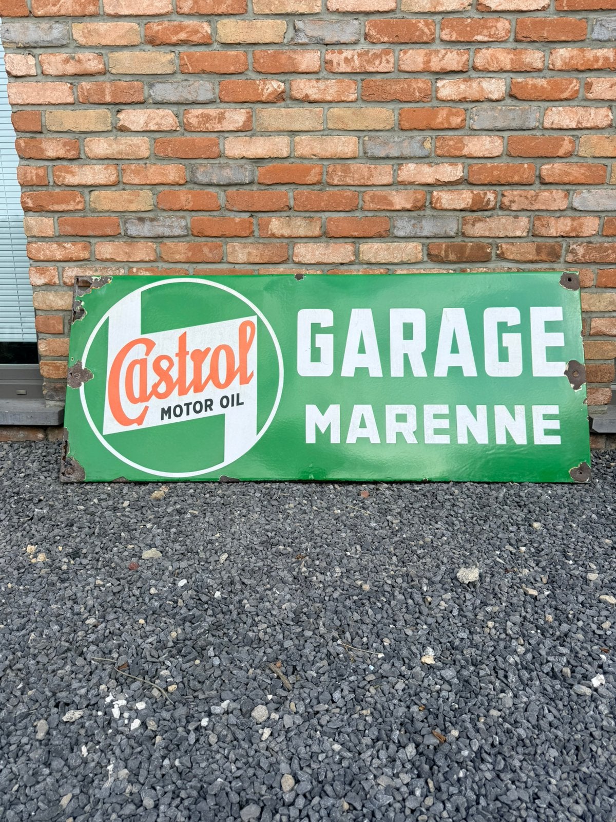 Plaque émaillée castrol, Enlèvement, Comme neuf