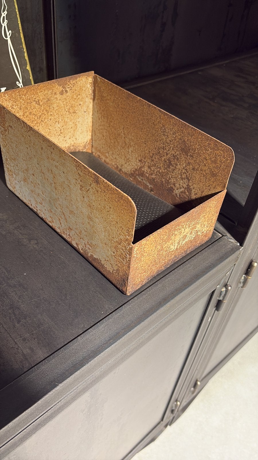 Vintage metalen Grijpbakken, Ophalen, Gebruikt, Rechthoekig, Metaal