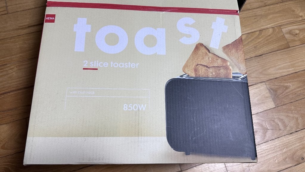 HEMA broodrooster met 2 sneetjes — goede staat, Elektronische apparatuur, Ophalen, Gebruikt, Uitneembare kruimellade