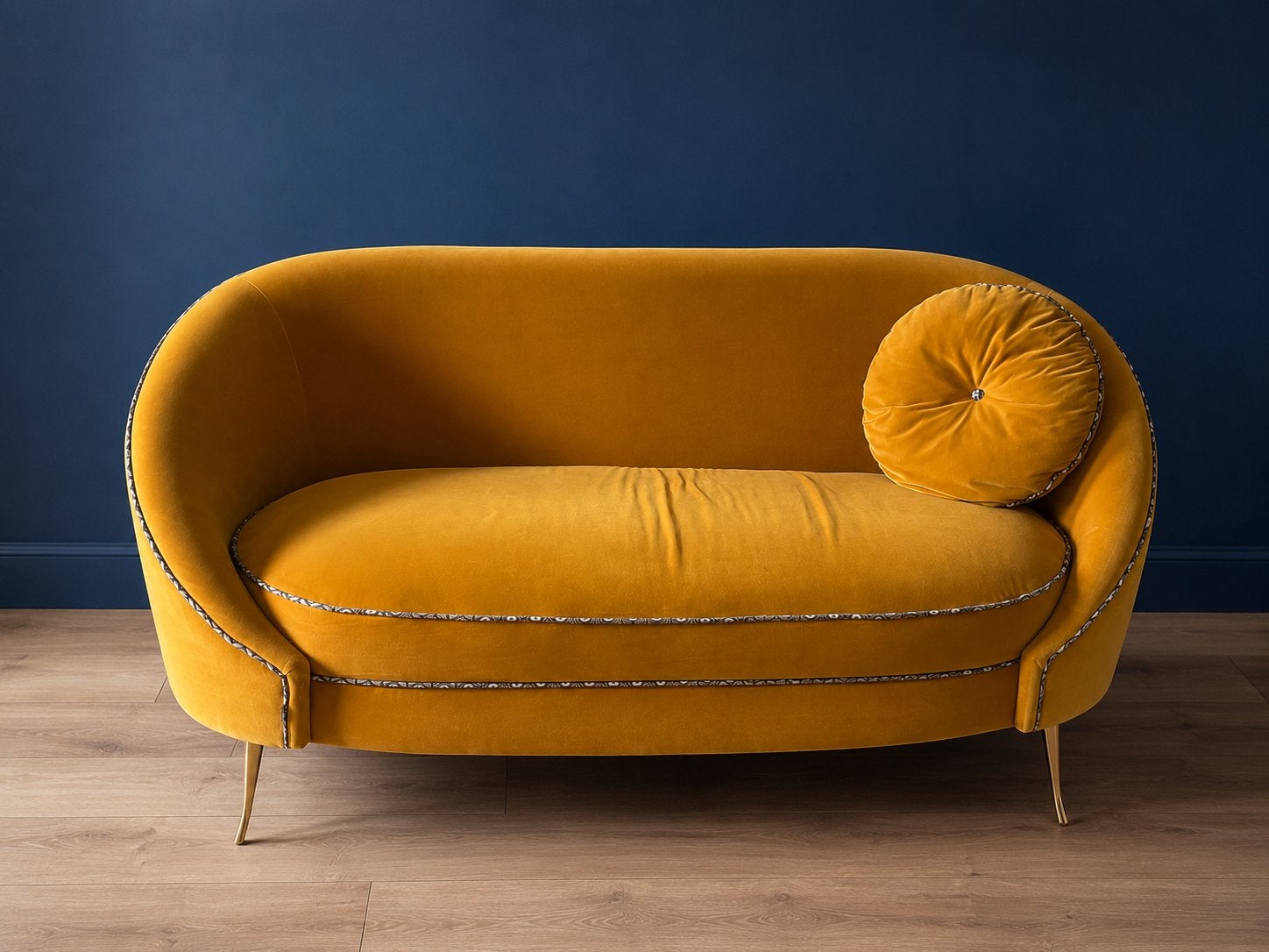 Bold monkey design zetel geel 165 x 79 x 76,5 cm, Huis en Inrichting, Zetels | Zetels en Chaises Longues, Zo goed als nieuw, Ophalen