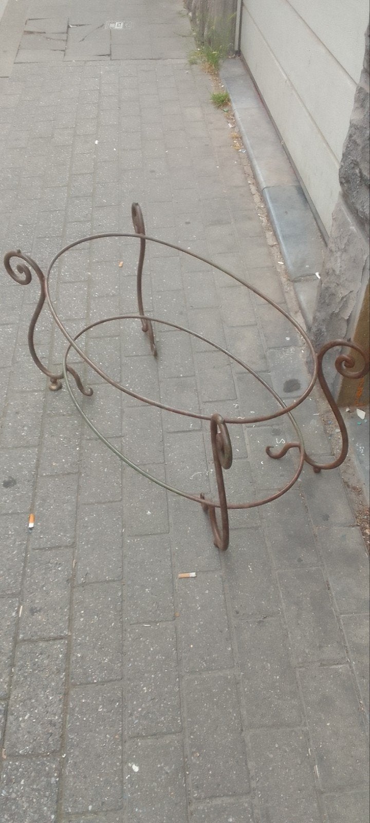 Pied en fer forger pour table salon, Maison & Meubles, Enlèvement ou Envoi