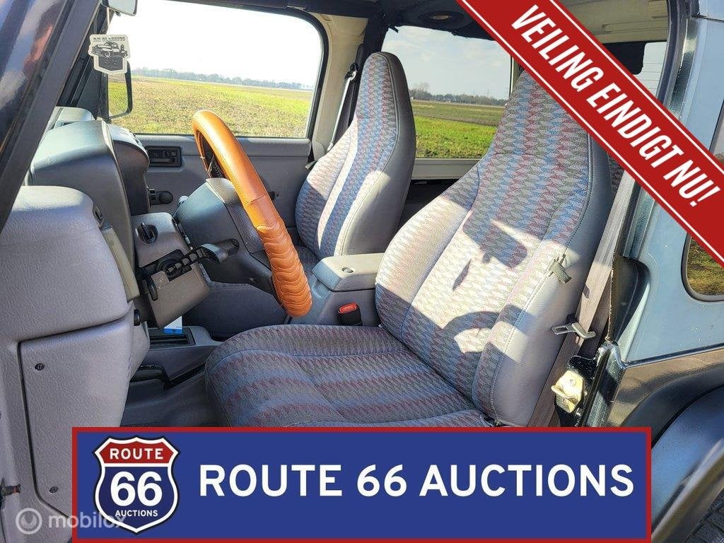 Jeep Wrangler TJ 4.0 Sport | 1998 | Route 66 Auctions, Jeep, Zwart, Bedrijf, Handgeschakeld