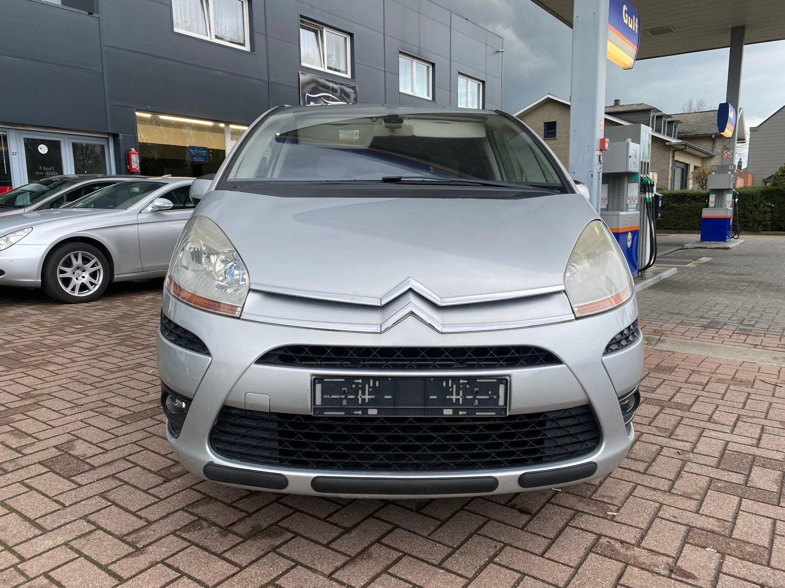 Citroën C4 Picasso - ESSENCE - AIRCO - 175.000km - 2008, Argent ou Gris, Achat, Beige, Entreprise