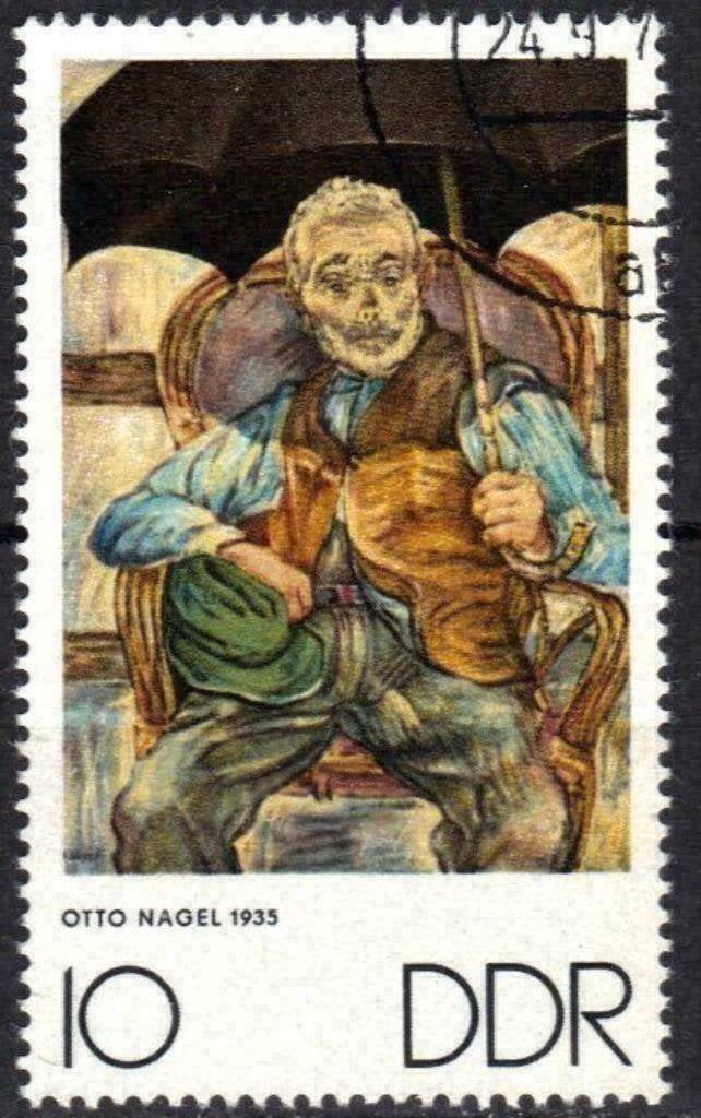 Allemagne RDA 1970 - Yvert 1286 - Peintre Otto Nagel (ST), Timbres & Monnaies, Timbres | Europe | Allemagne, Affranchi, RDA, Envoi