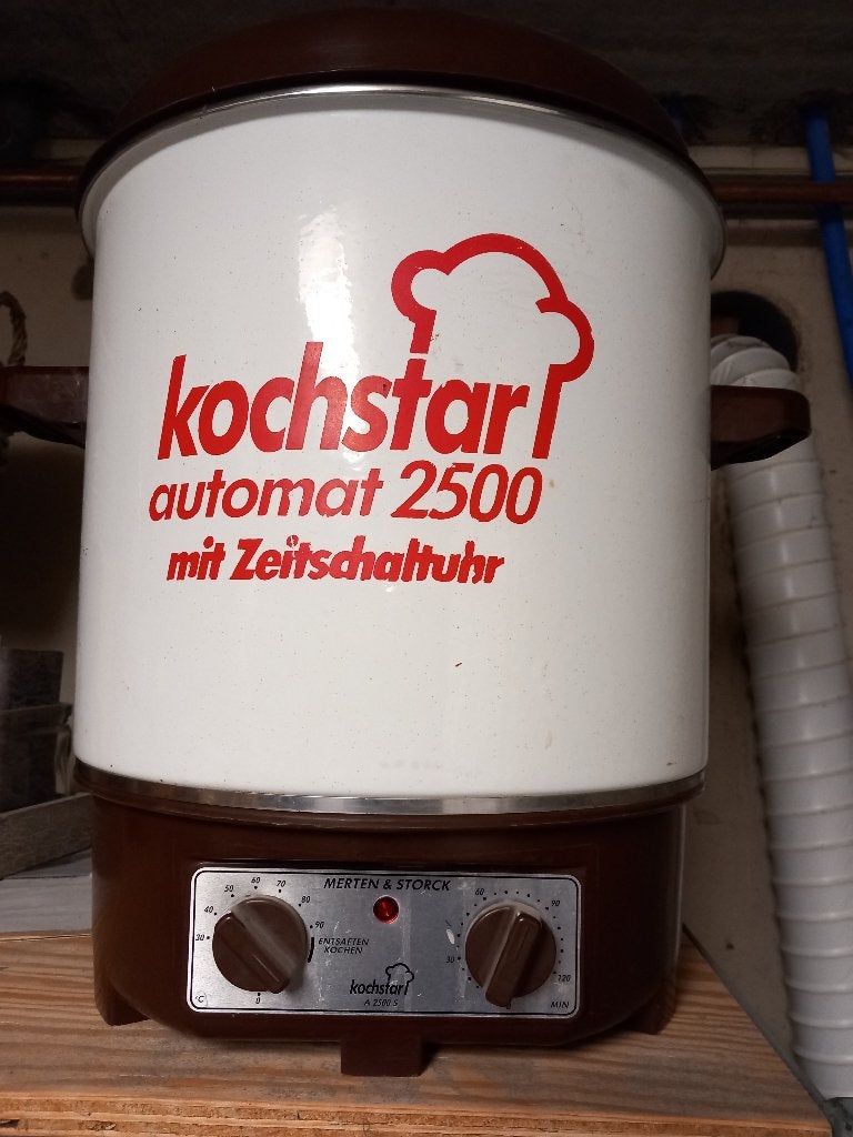 weckketel en sapmaker, Ophalen, Gebruikt