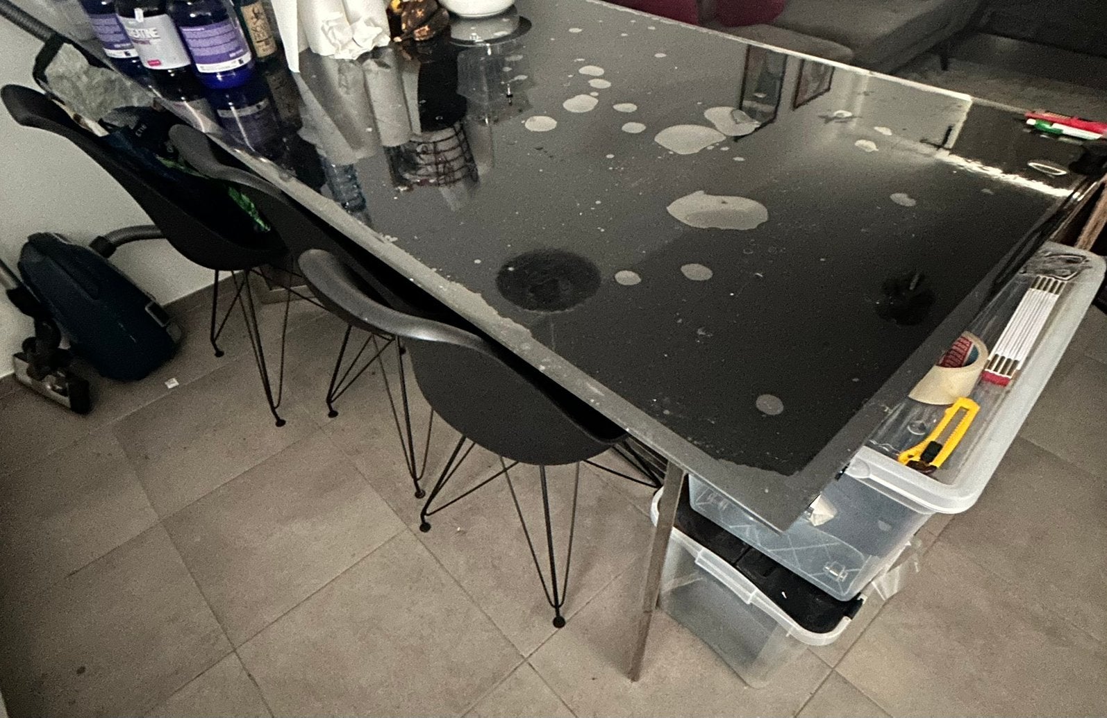 Table en verre, Enlèvement, Comme neuf, Verre